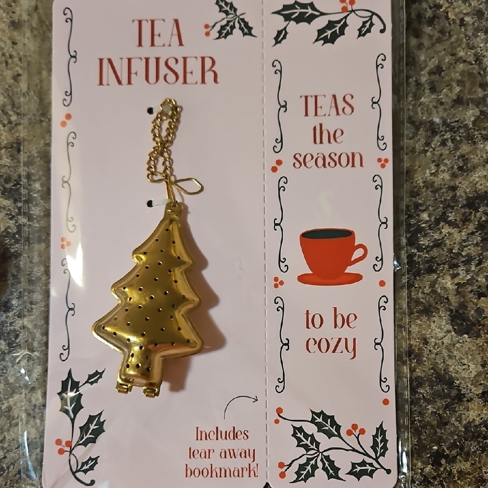 Gold Christmas Tree Tea Infuser